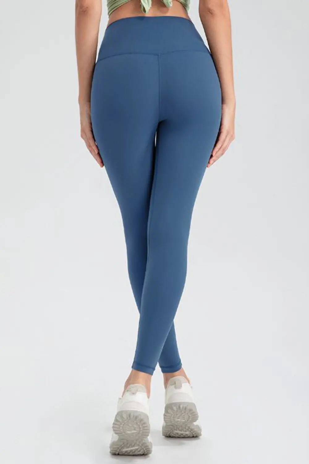 Wide Waistband Slim Fit Active Leggings, image 3