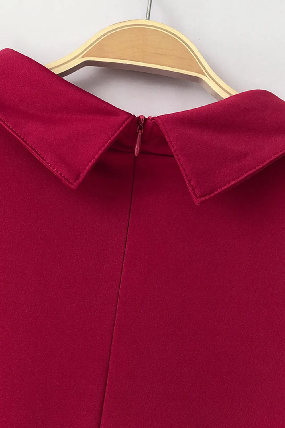 Mock Neck Tie-Waist Half Sleeve Jumpsuit, image 24