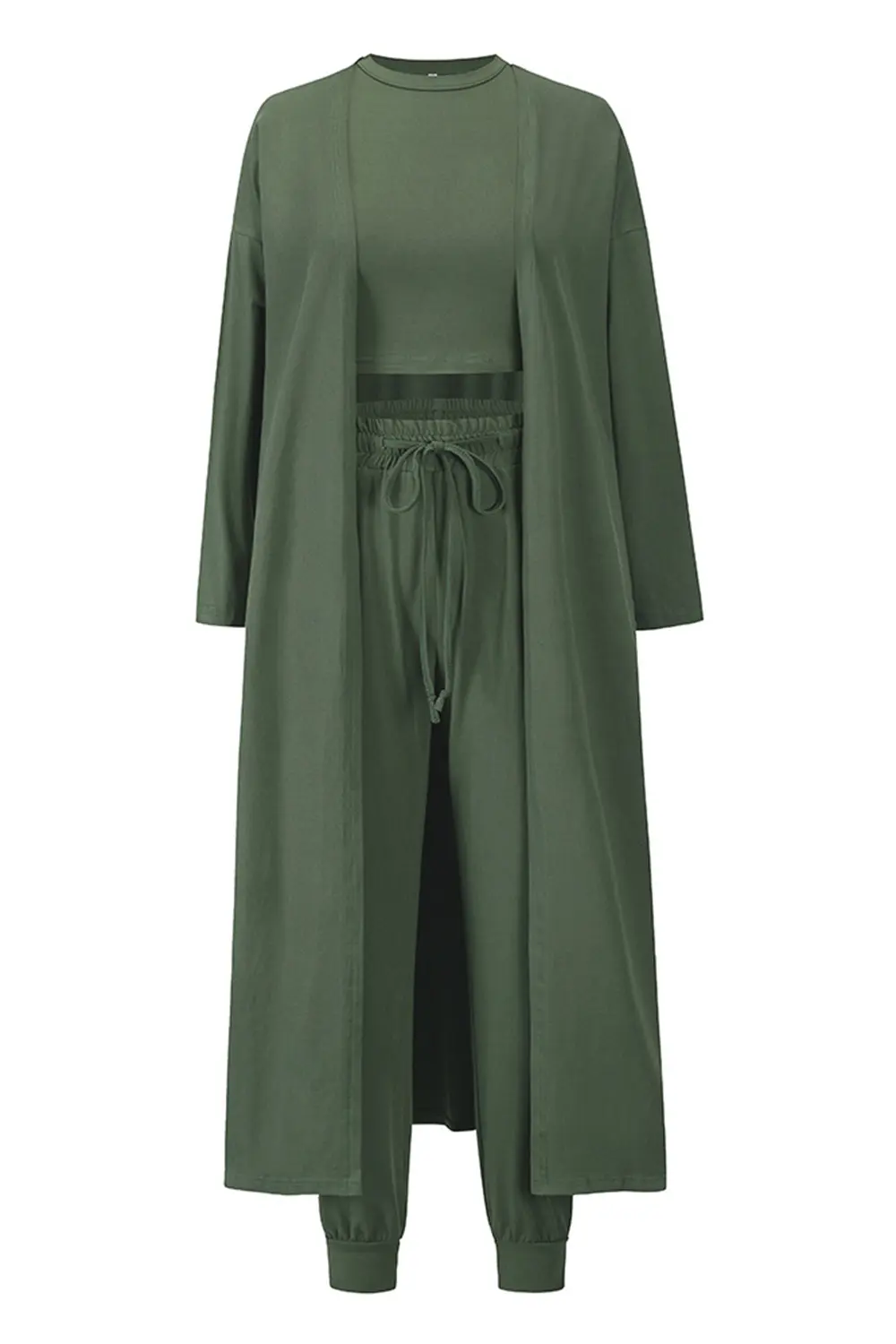 Tank, Pants, and Cardigan Set with Pockets, image 9