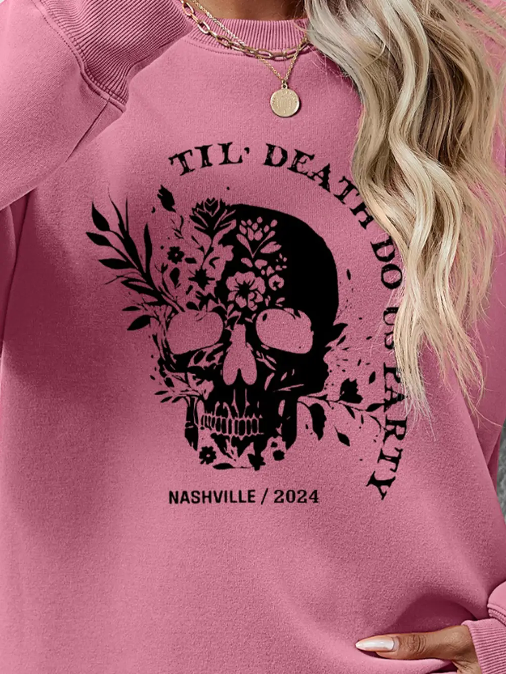 Graphic Round Neck Dropped Shoulder Sweatshirt, image 12