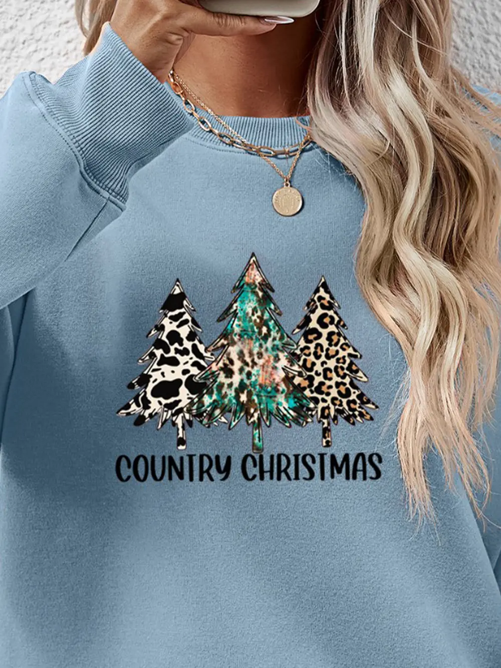 Graphic Round Neck Dropped Shoulder Sweatshirt, image 15