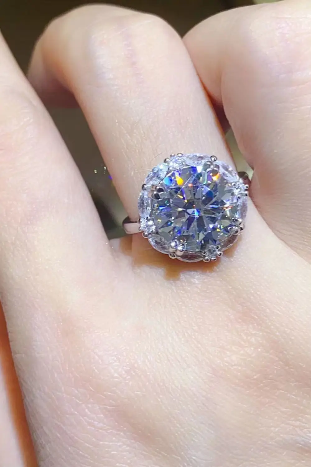 5 Carat Moissanite 925 Sterling Silver Ring, image 11
