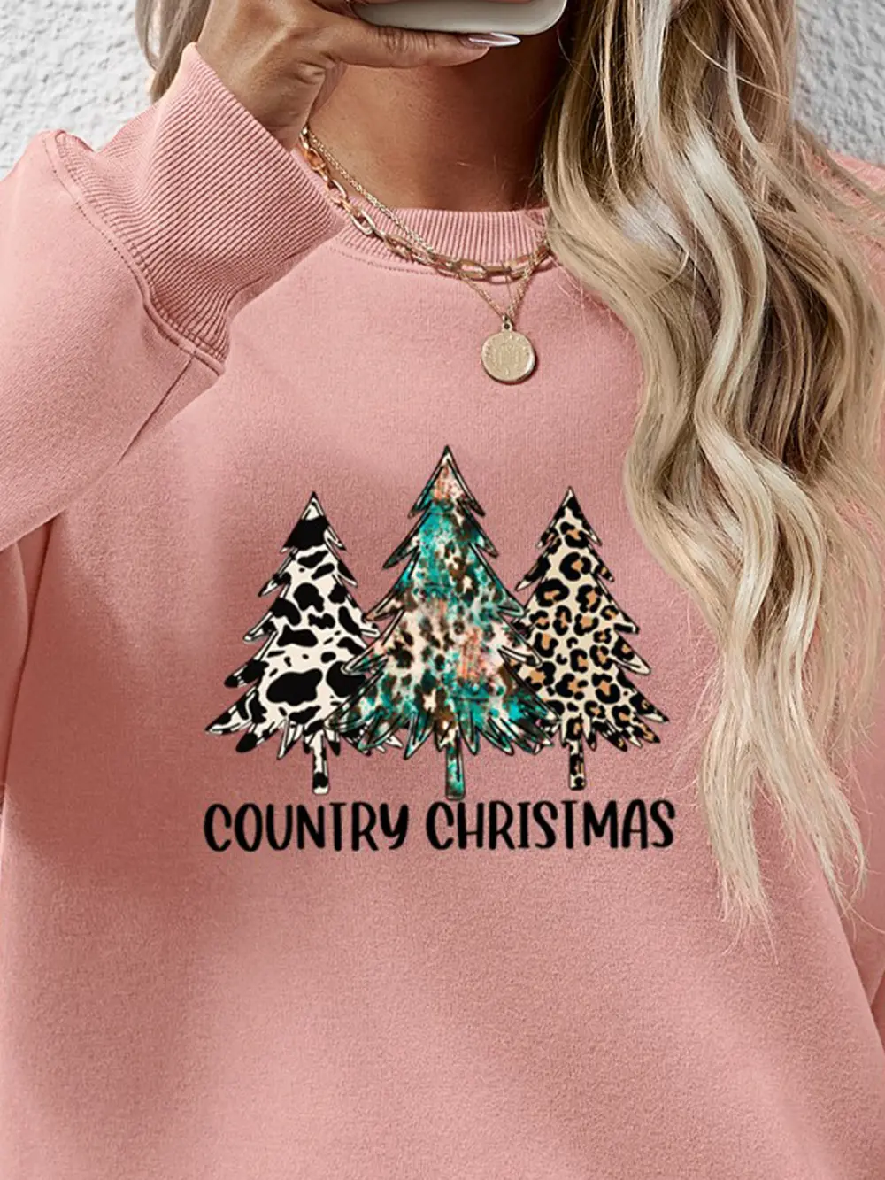 Graphic Round Neck Dropped Shoulder Sweatshirt, image 26