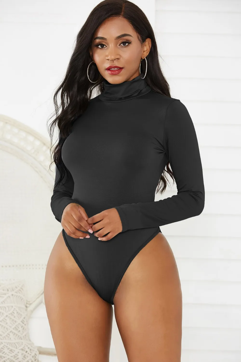 Turtleneck Long Sleeve Bodysuit, image 10