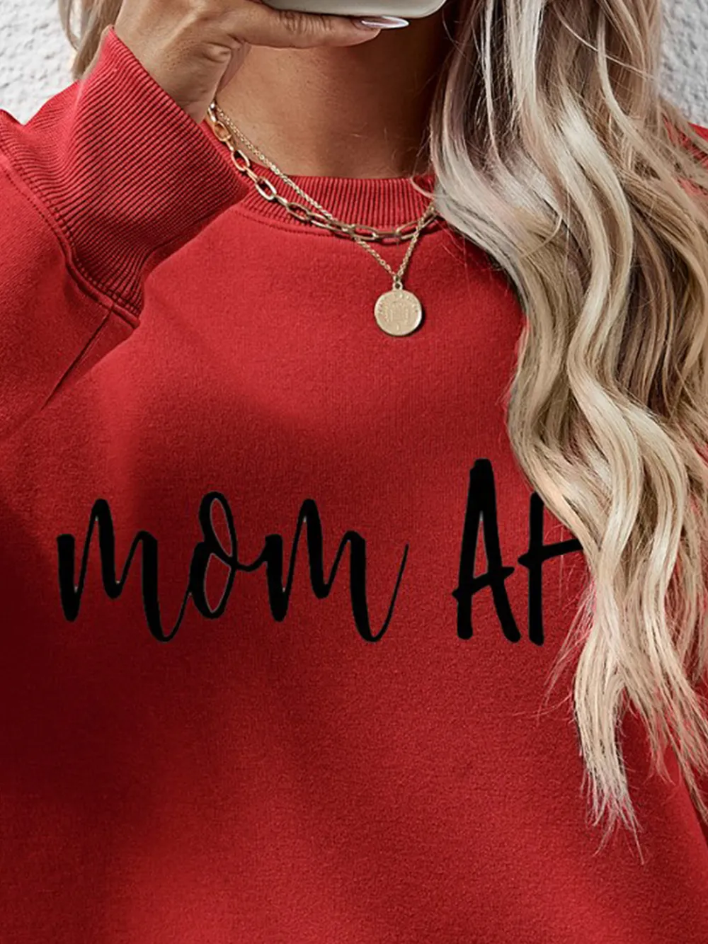 Letter Graphic Dropped Shoulder Sweatshirt, image 8