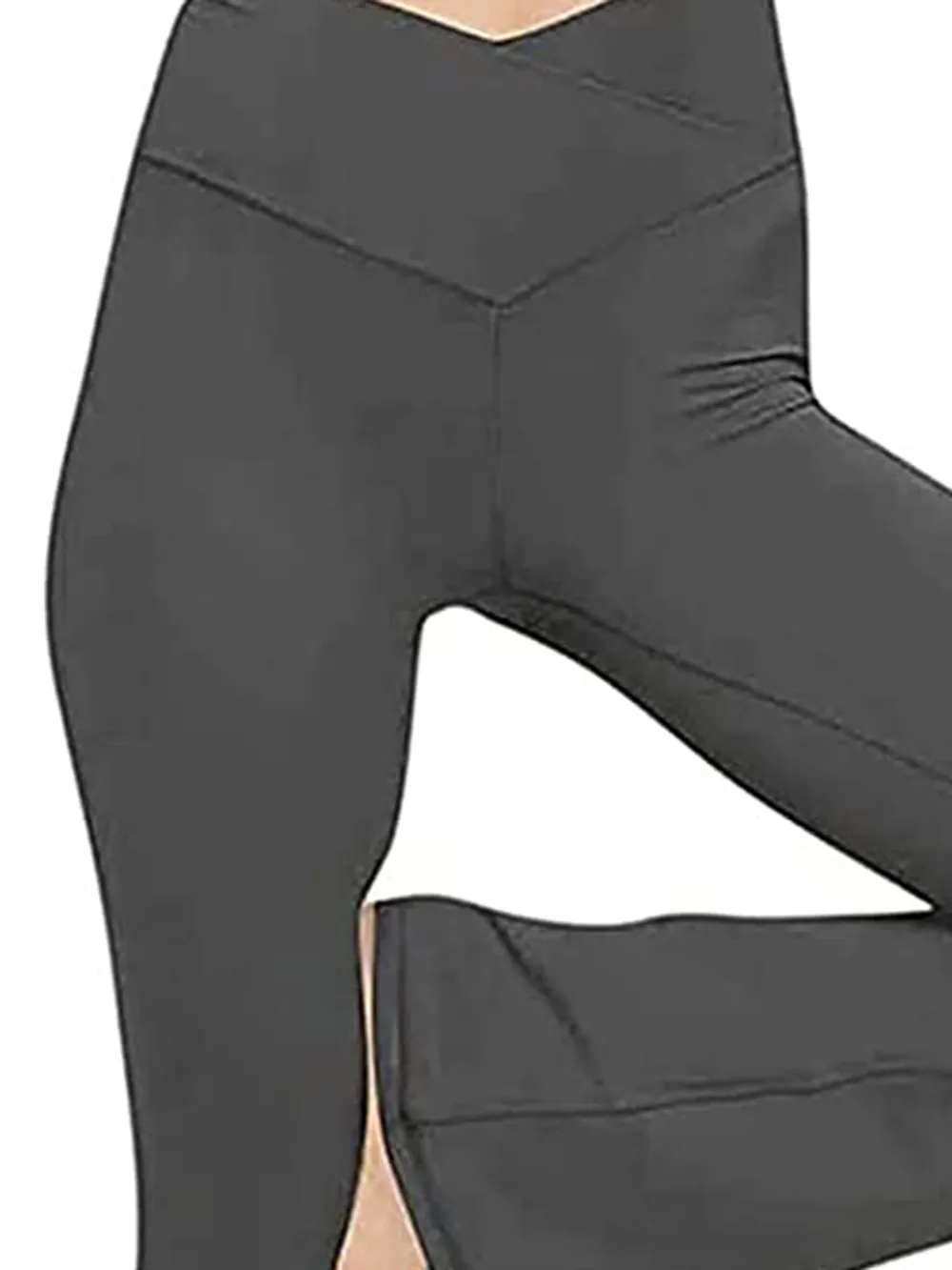 V-Waist Bootcut Long Pants, image 30