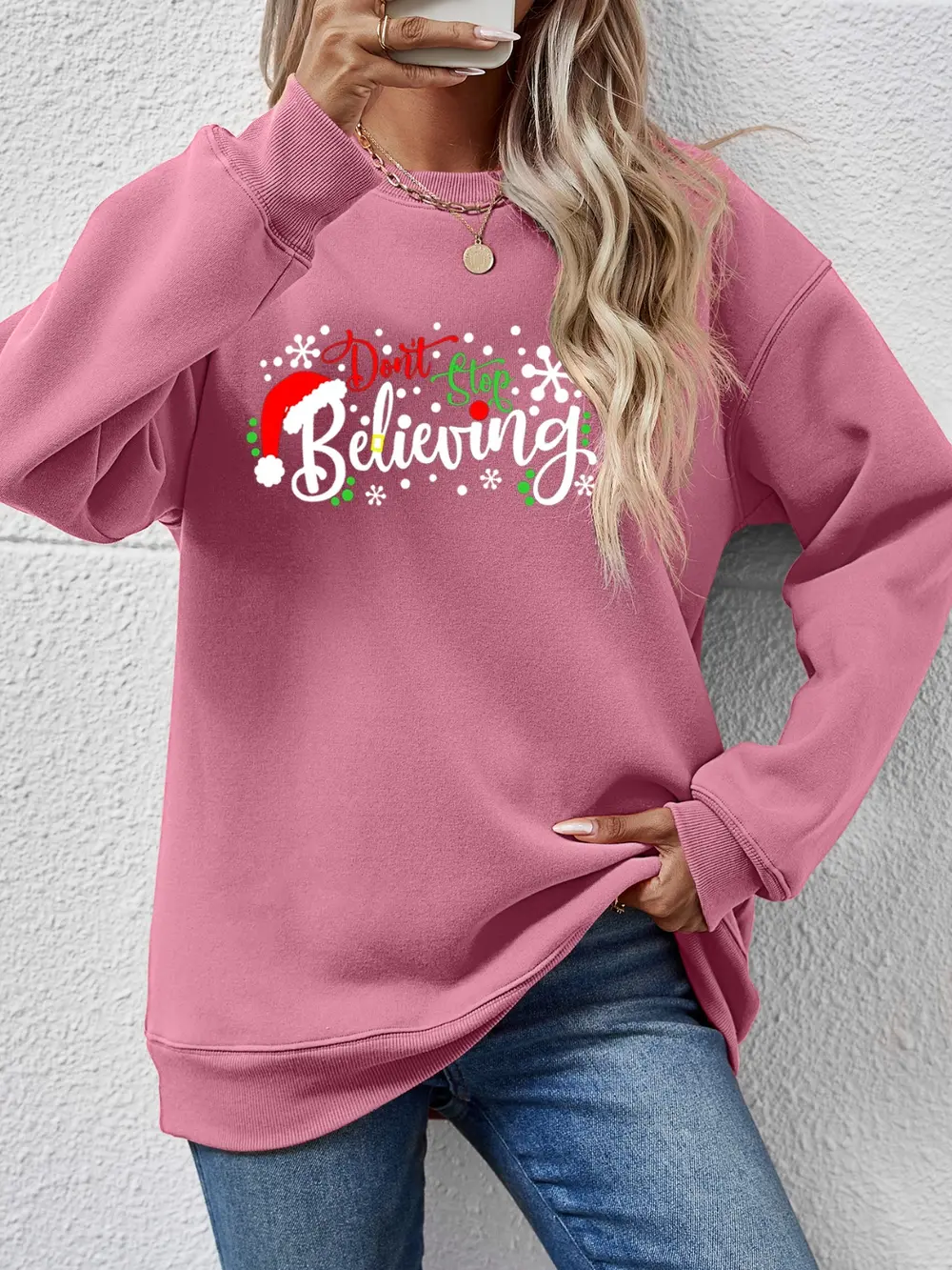 Letter Graphic Long Sleeve Sweatshirt, image 11