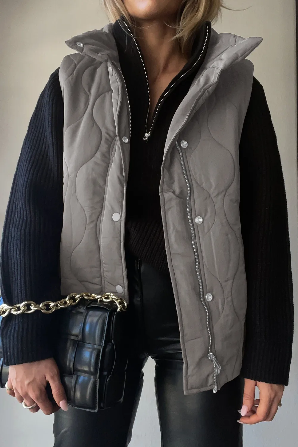 Collared Neck Vest with Pockets, image 6