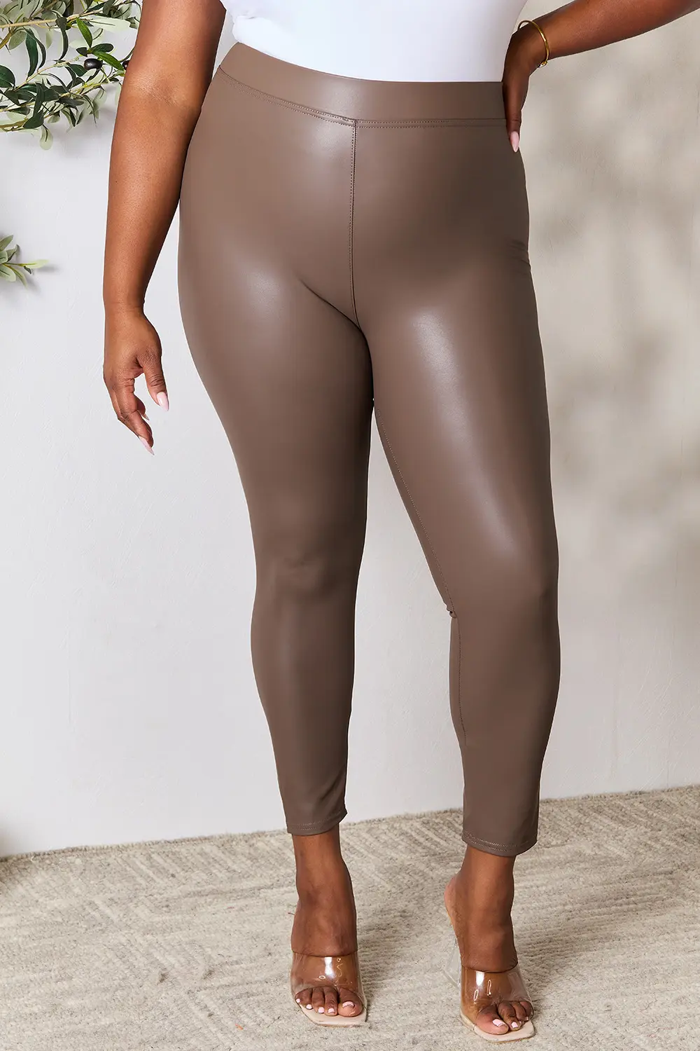 Full Size High Waist Skinny Pants, image 5