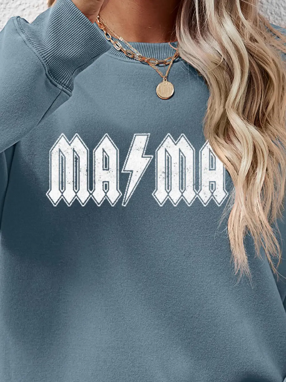 Letter Graphic Dropped Shoulder Sweatshirt, image 8