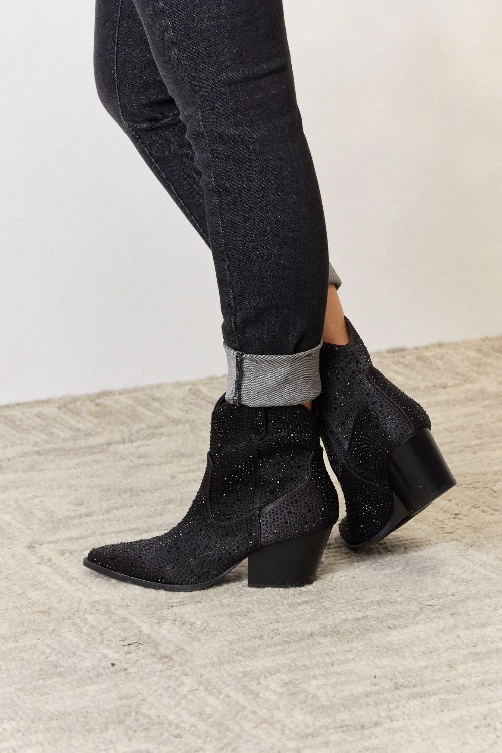 Rhinestone Ankle Cowboy Boots, image 4