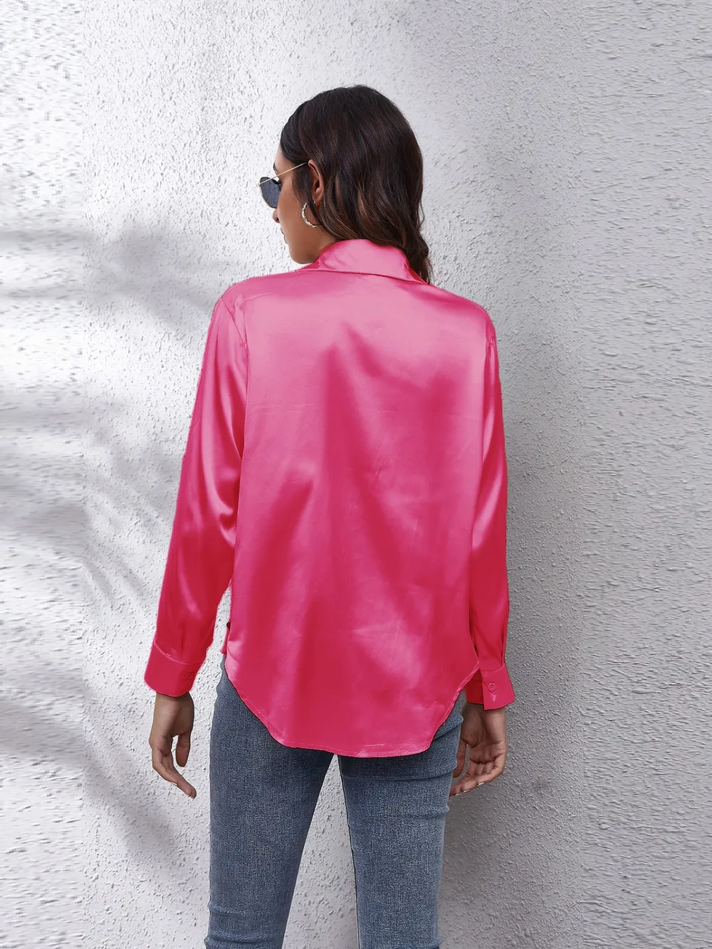 Button Up Collared Neck Long Sleeve Shirt, image 10