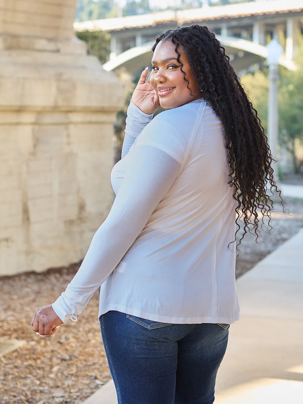 Full Size Round Neck Long Sleeve T-Shirt, image 15