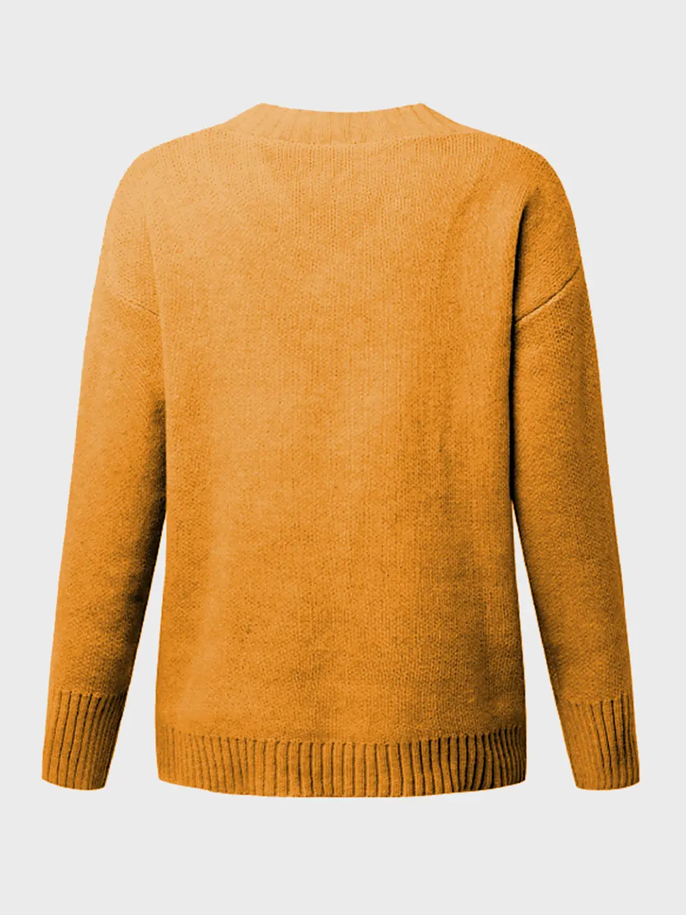 V-Neck Long Sleeve Knit Top, image 21