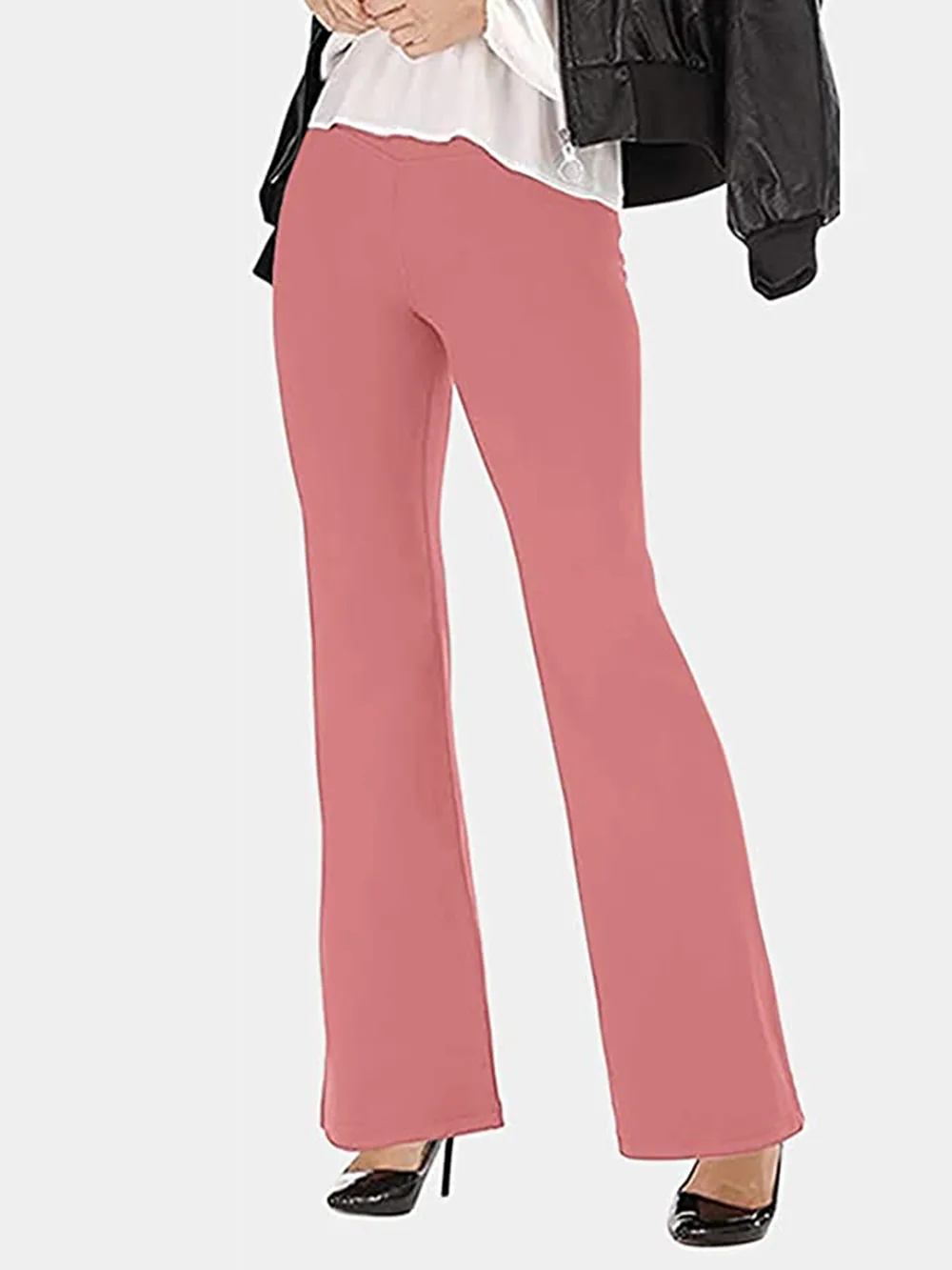 V-Waist Bootcut Long Pants, image 18