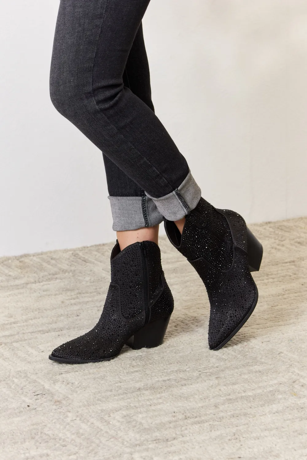 Rhinestone Ankle Cowboy Boots, image 5