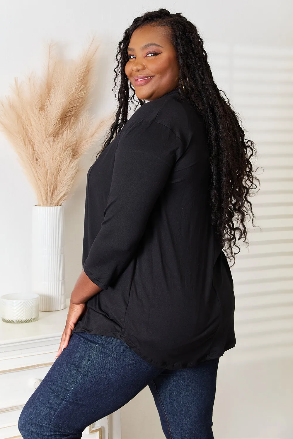 Full Size Open Front Cardigan, image 7