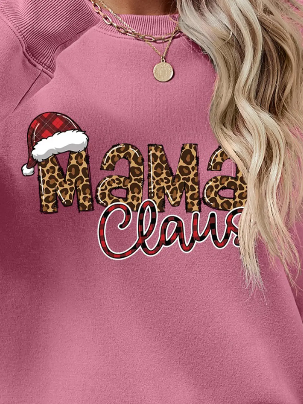 Round Neck Letter Graphic Long Sleeve Sweatshirt, image 14