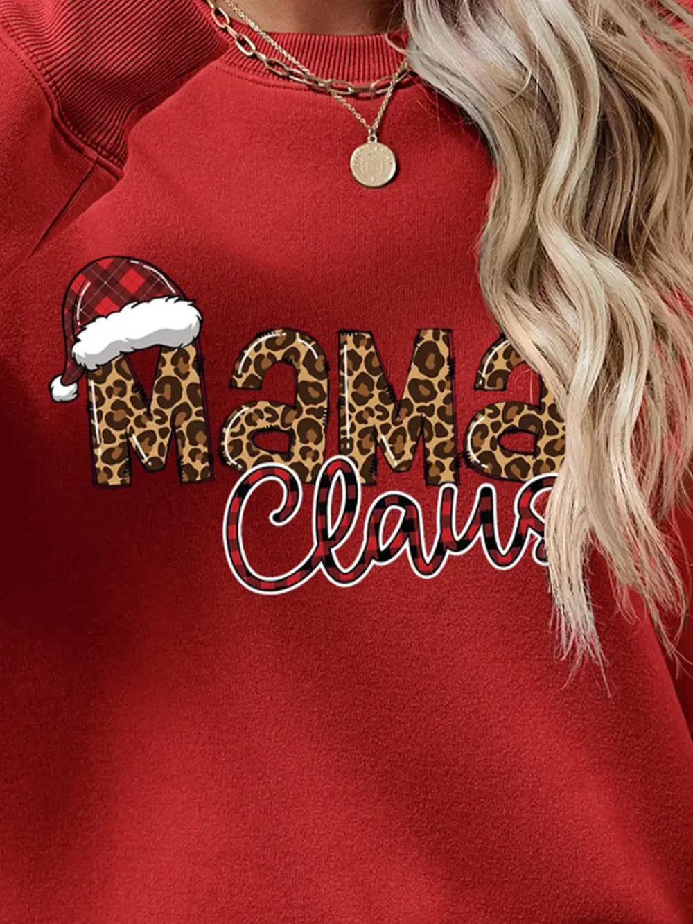 Round Neck Letter Graphic Long Sleeve Sweatshirt, image 3