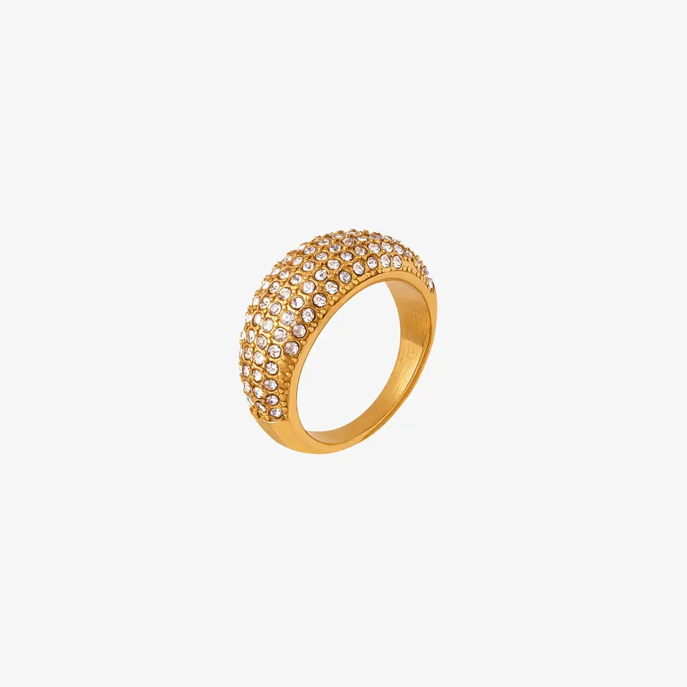 Czech Diamond Titanium Steel Ring, image 2