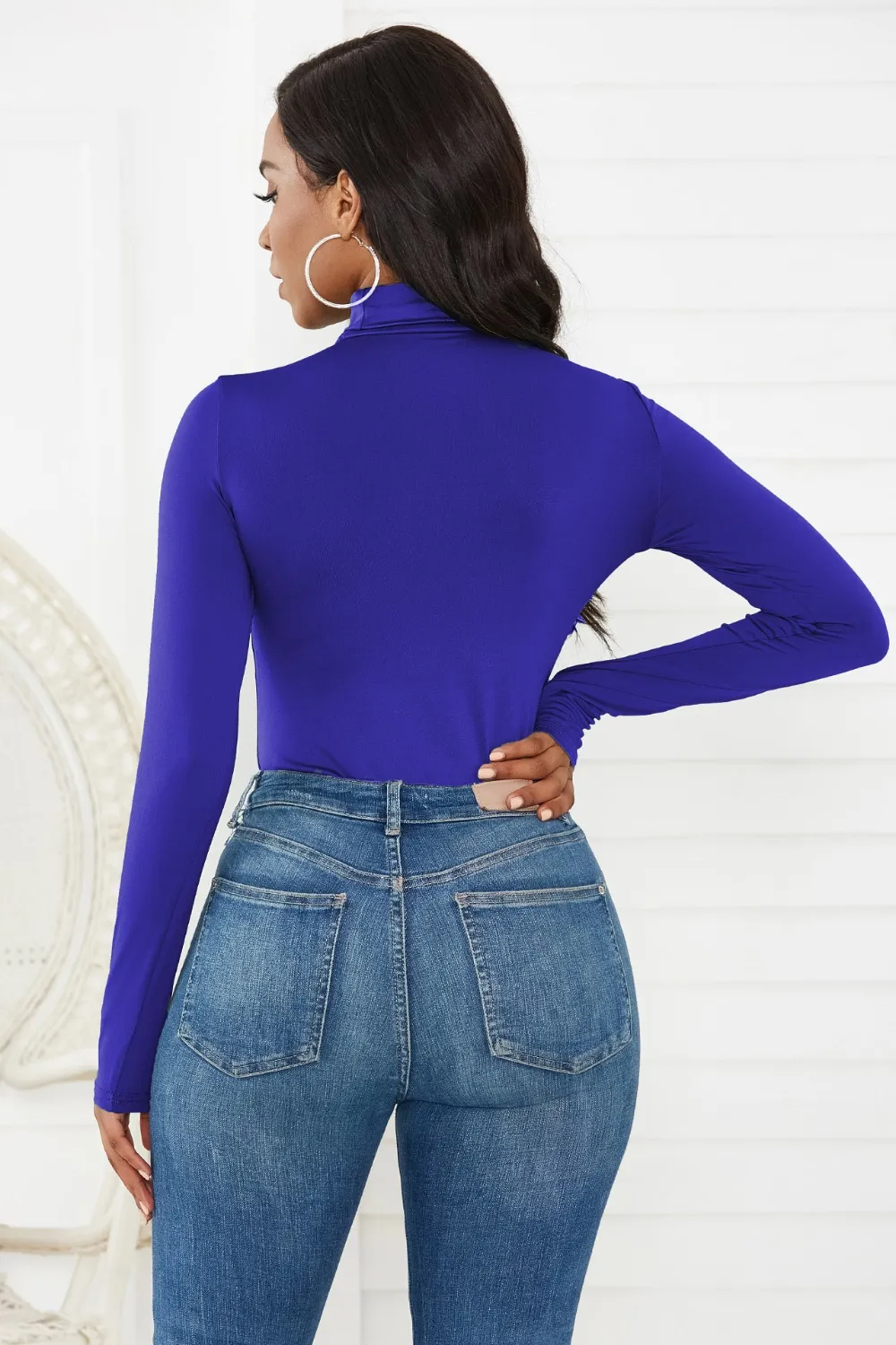 Turtleneck Long Sleeve Bodysuit, image 9