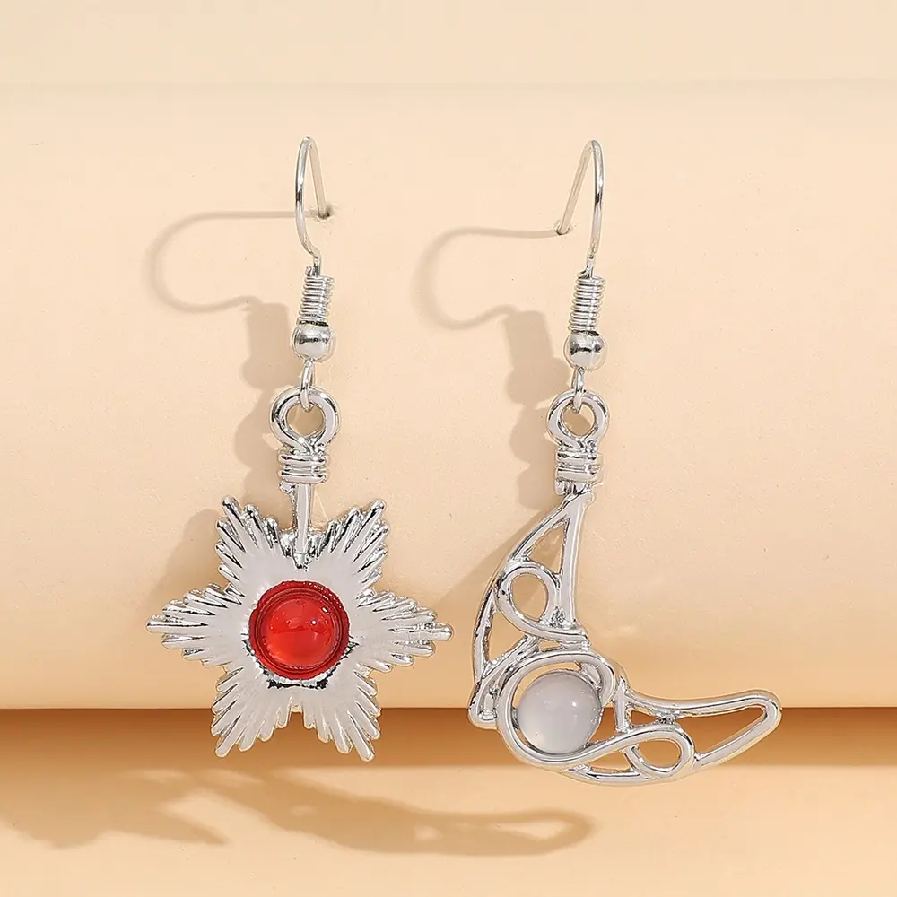 Beaded Alloy Earrings, image 3