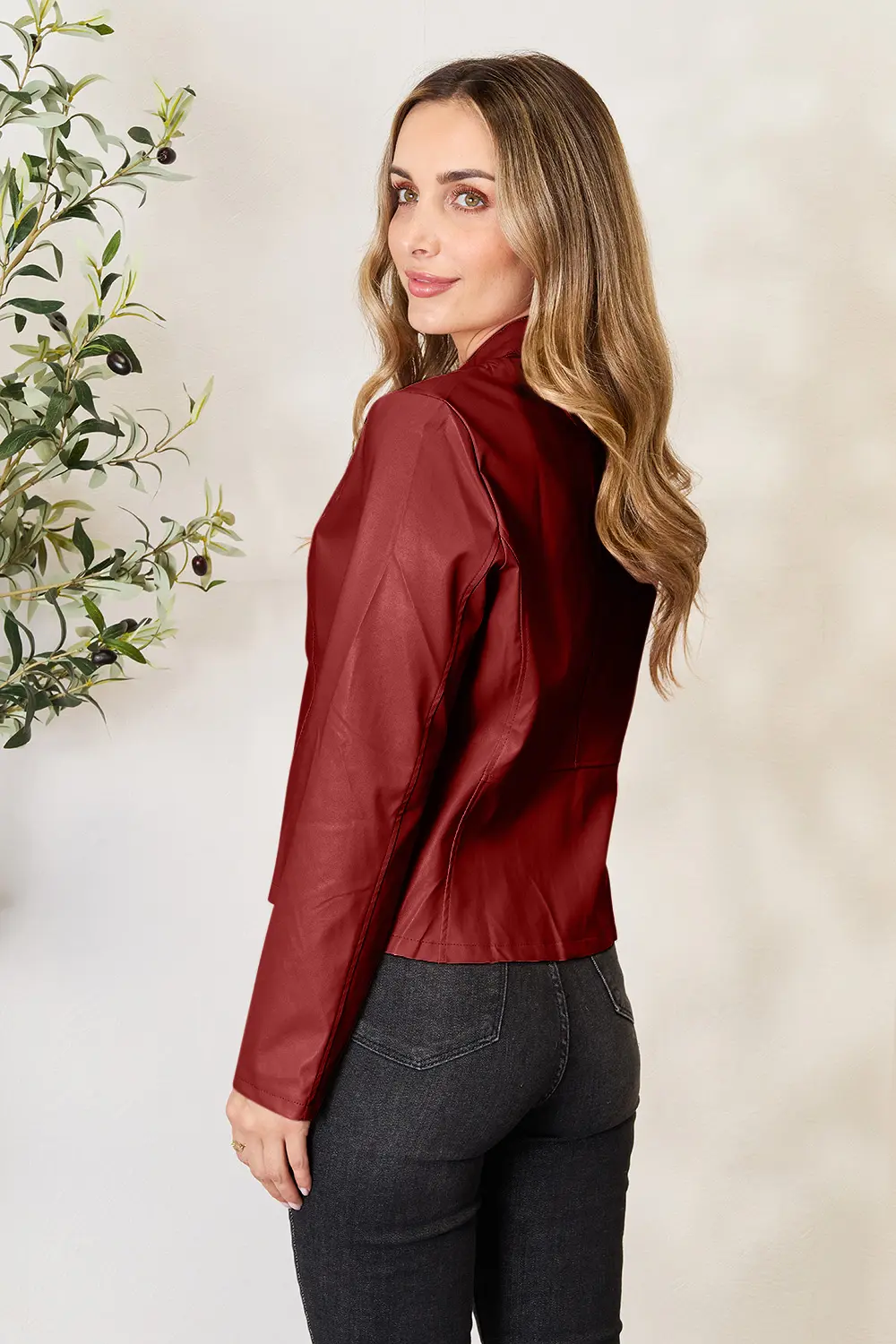 Mock Neck Zip Up Jacket, image 27