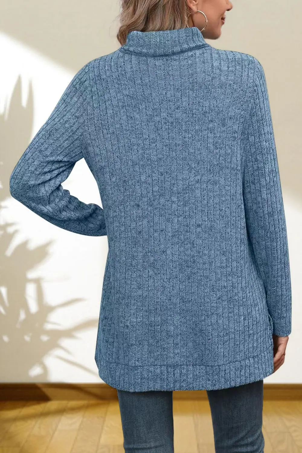 Turtleneck High Low Top, image 20