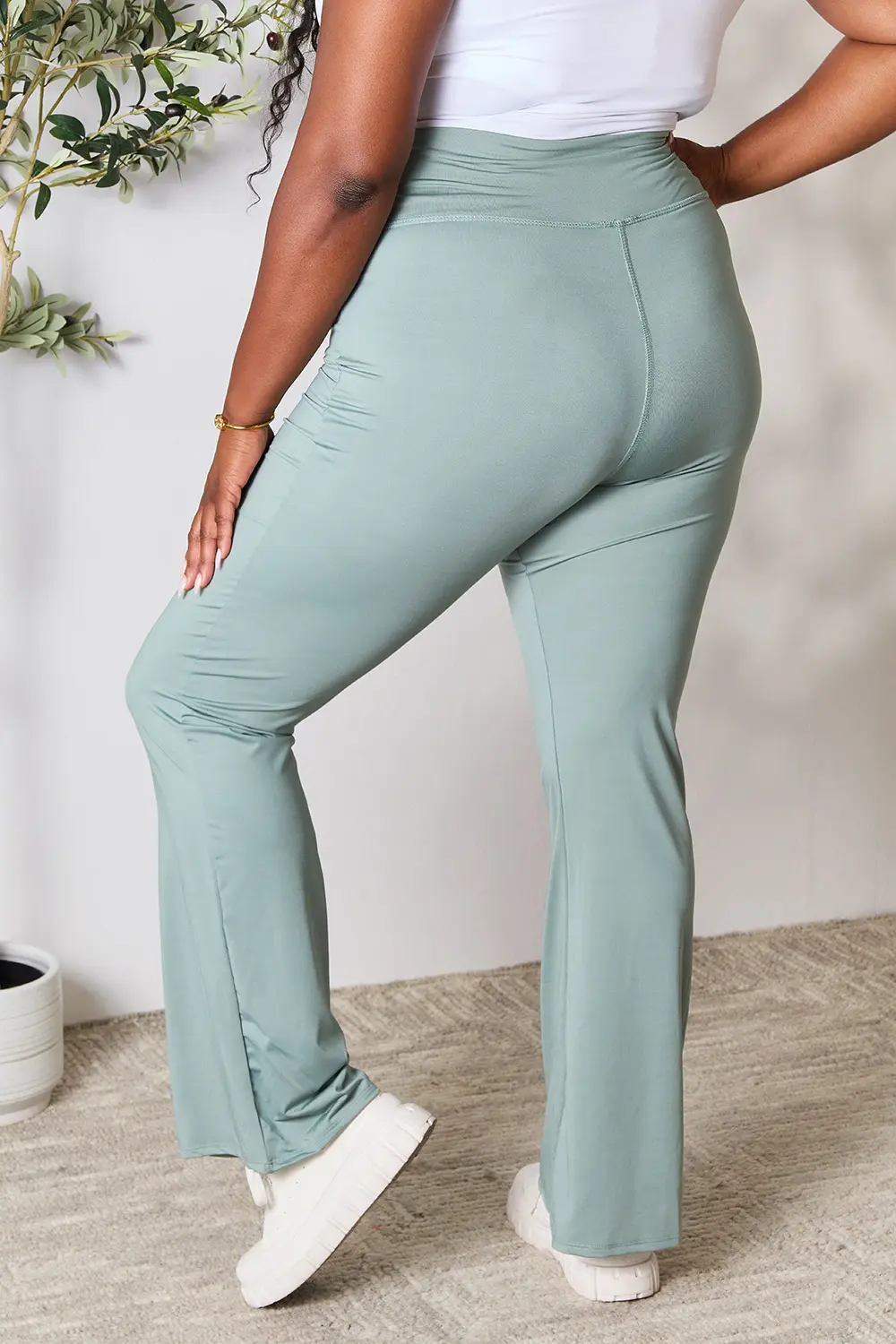 Full Size Wide Waistband Sports Pants, image 2
