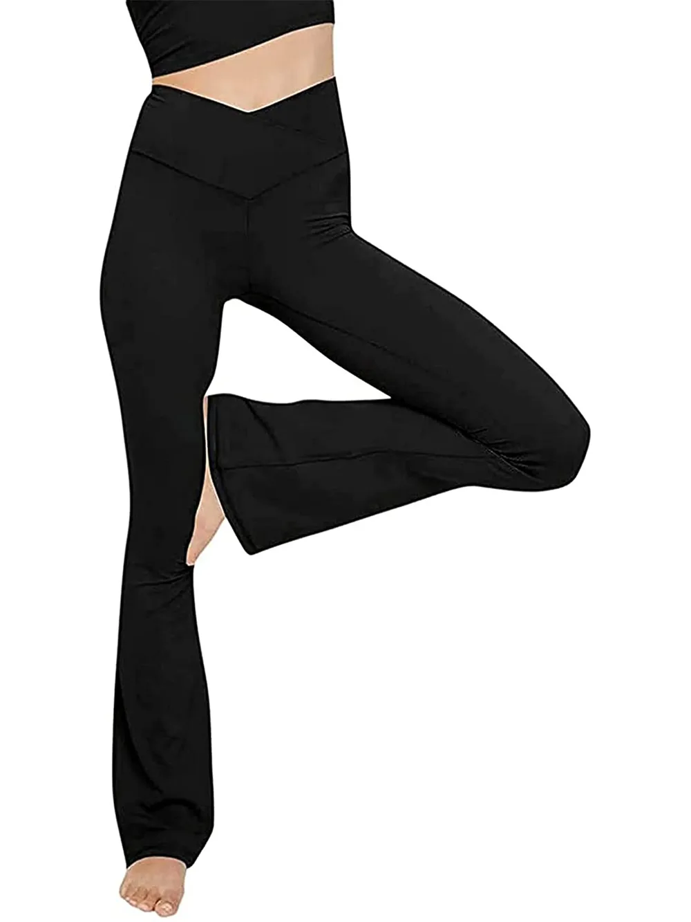 V-Waist Bootcut Long Pants, image 20