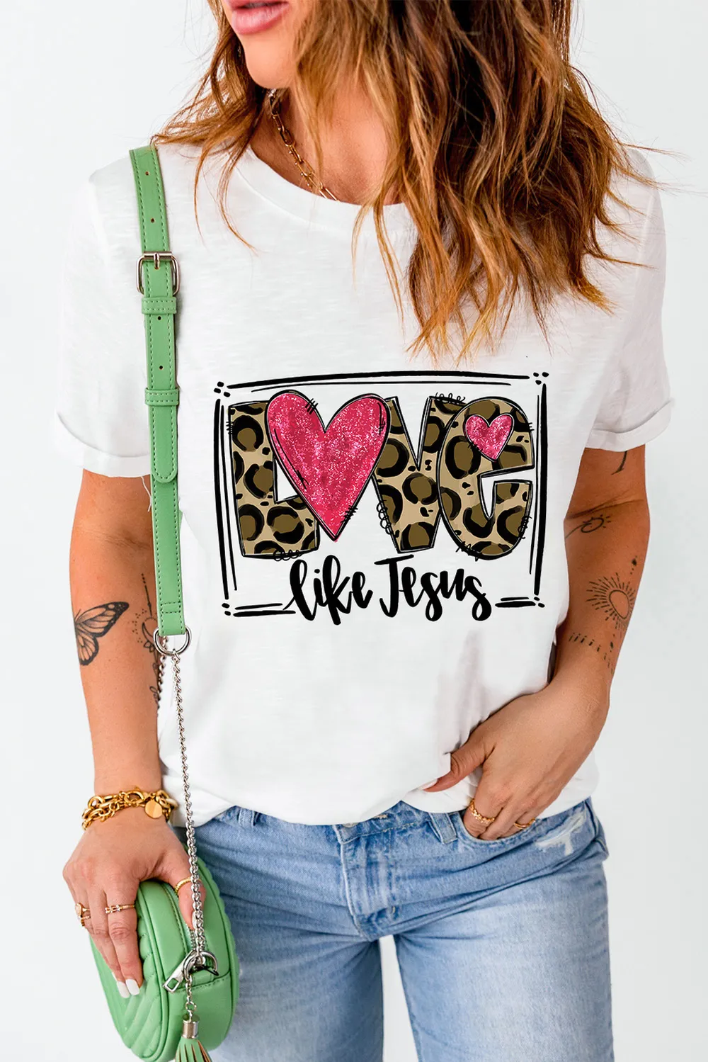 LOVE LIKE JESUS Short Sleeve T-Shirt, image 5