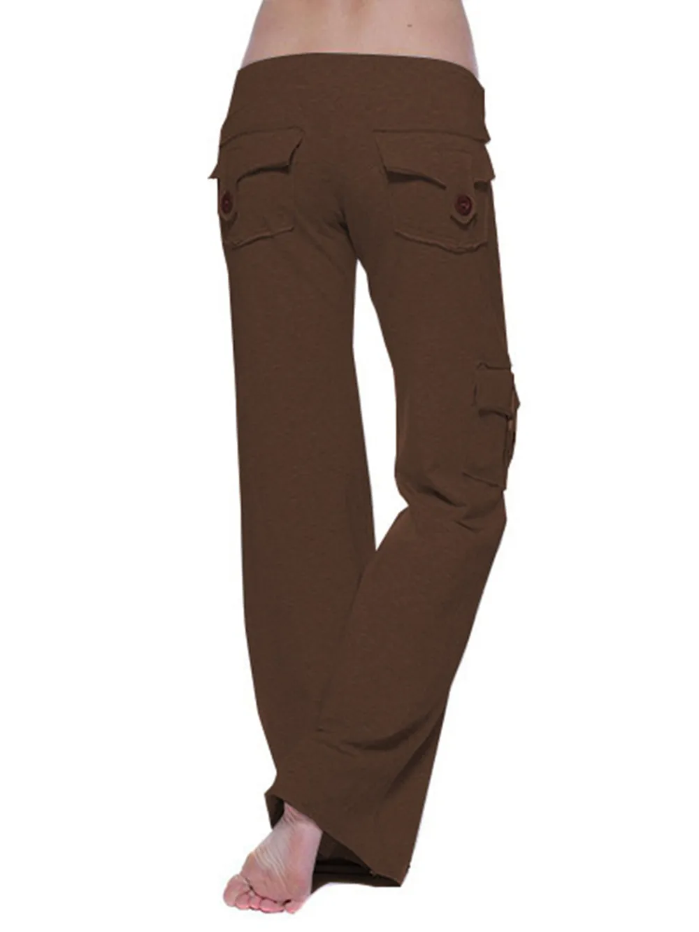 Mid Waist Pants with Pockets, image 24