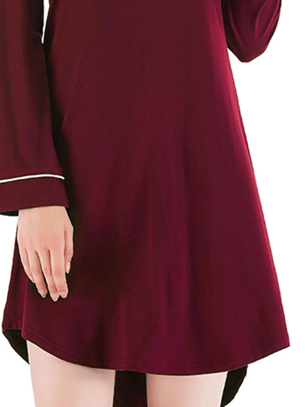 Round Neck Night Dress with Pocket, image 7