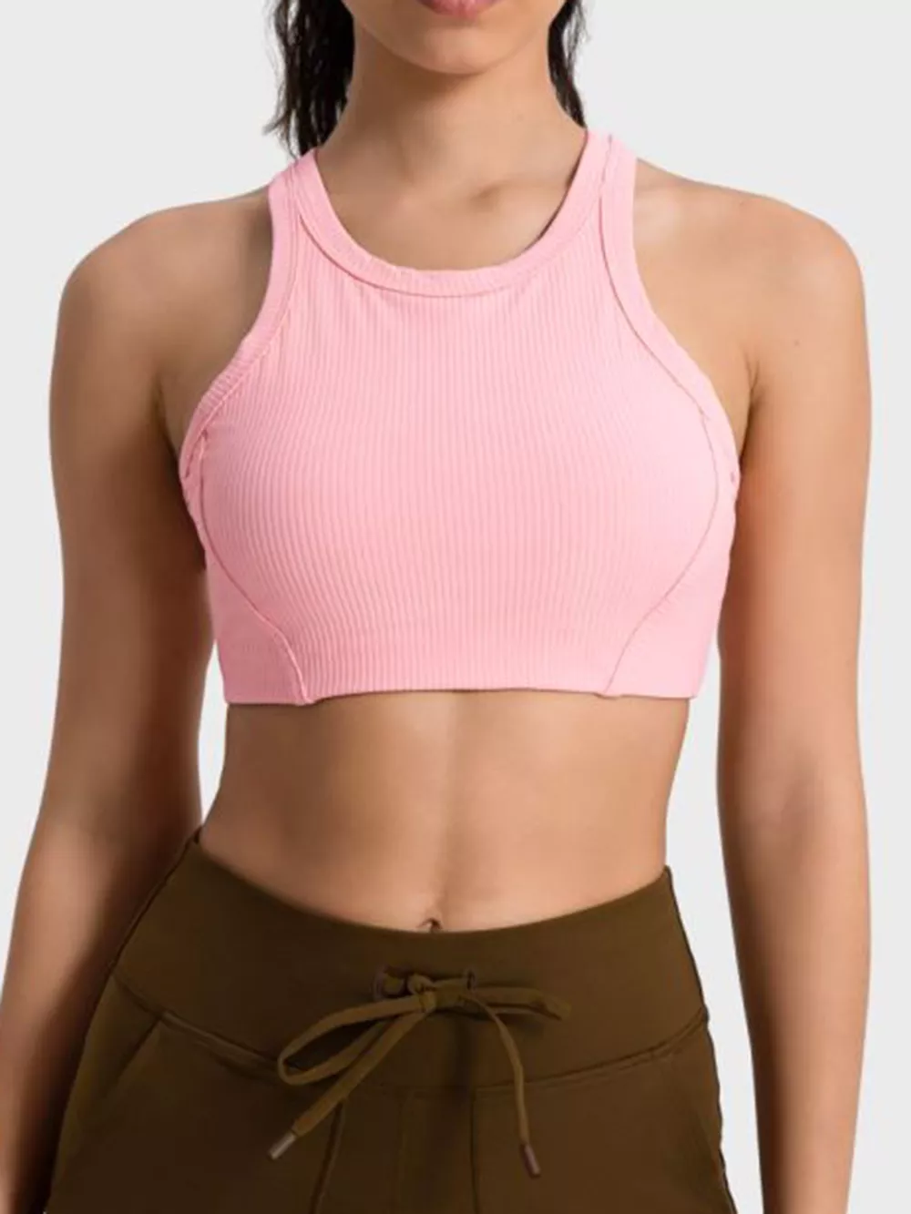 Wide Strap Cropped Sport Tank, image 14