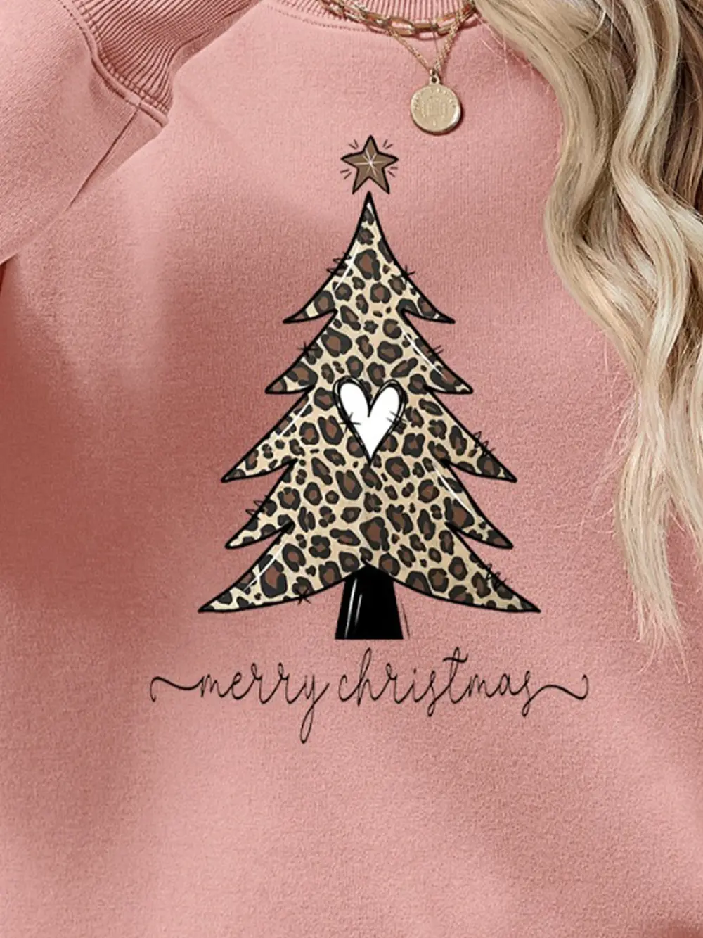 Christmas Tree Graphic Long Sleeve Sweatshirt, image 11