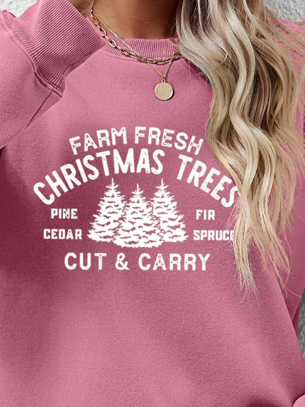Round Neck Graphic Long Sleeve Sweatshirt, image 17