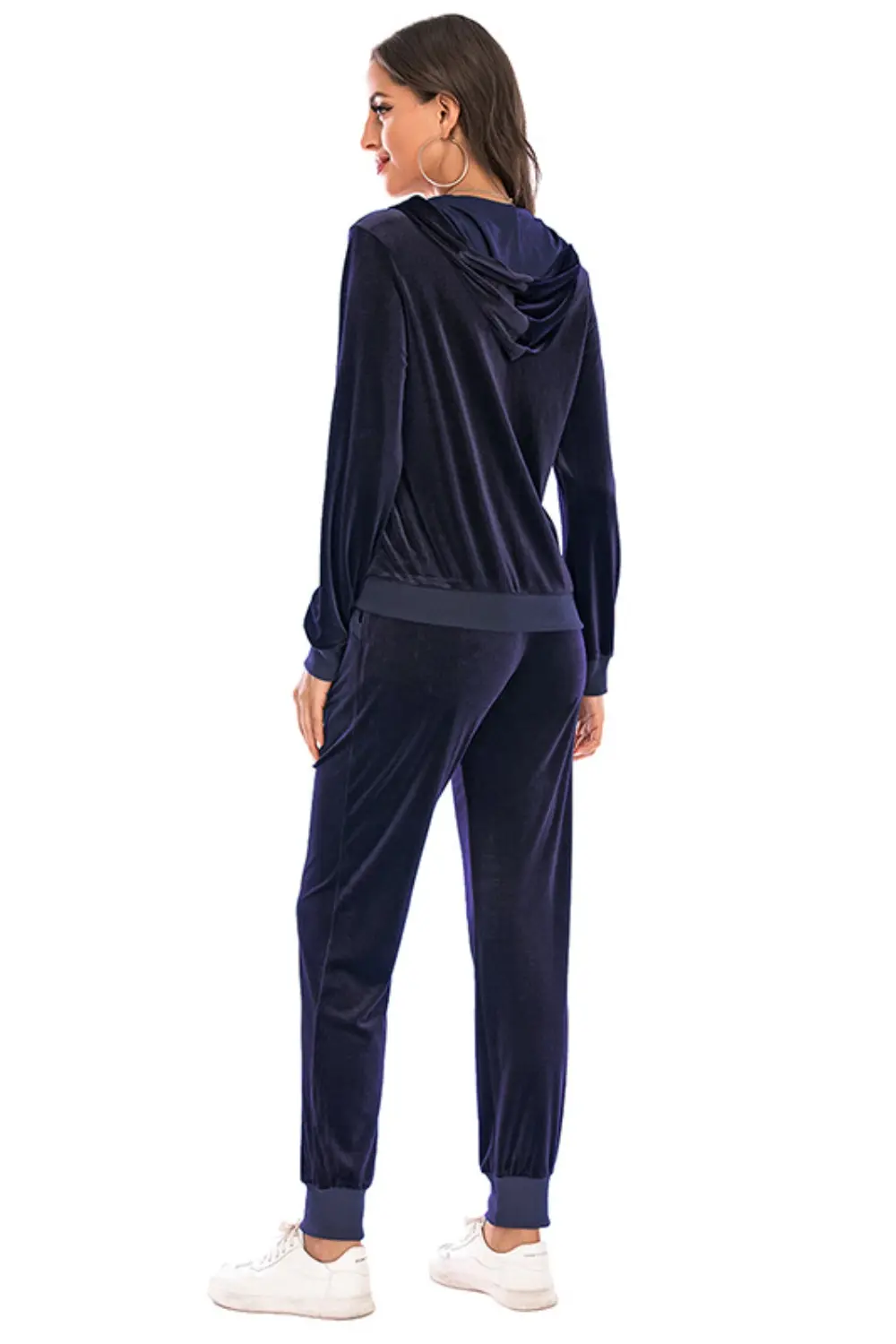 Zip-Up Hooded Jacket and Pants Set, image 24