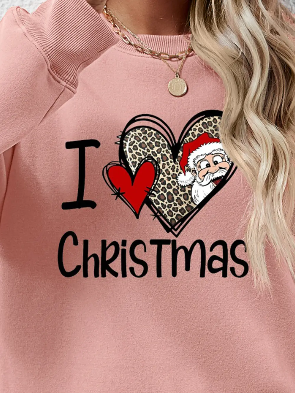 CHRISTMAS Graphic Round Neck Sweatshirt, image 26