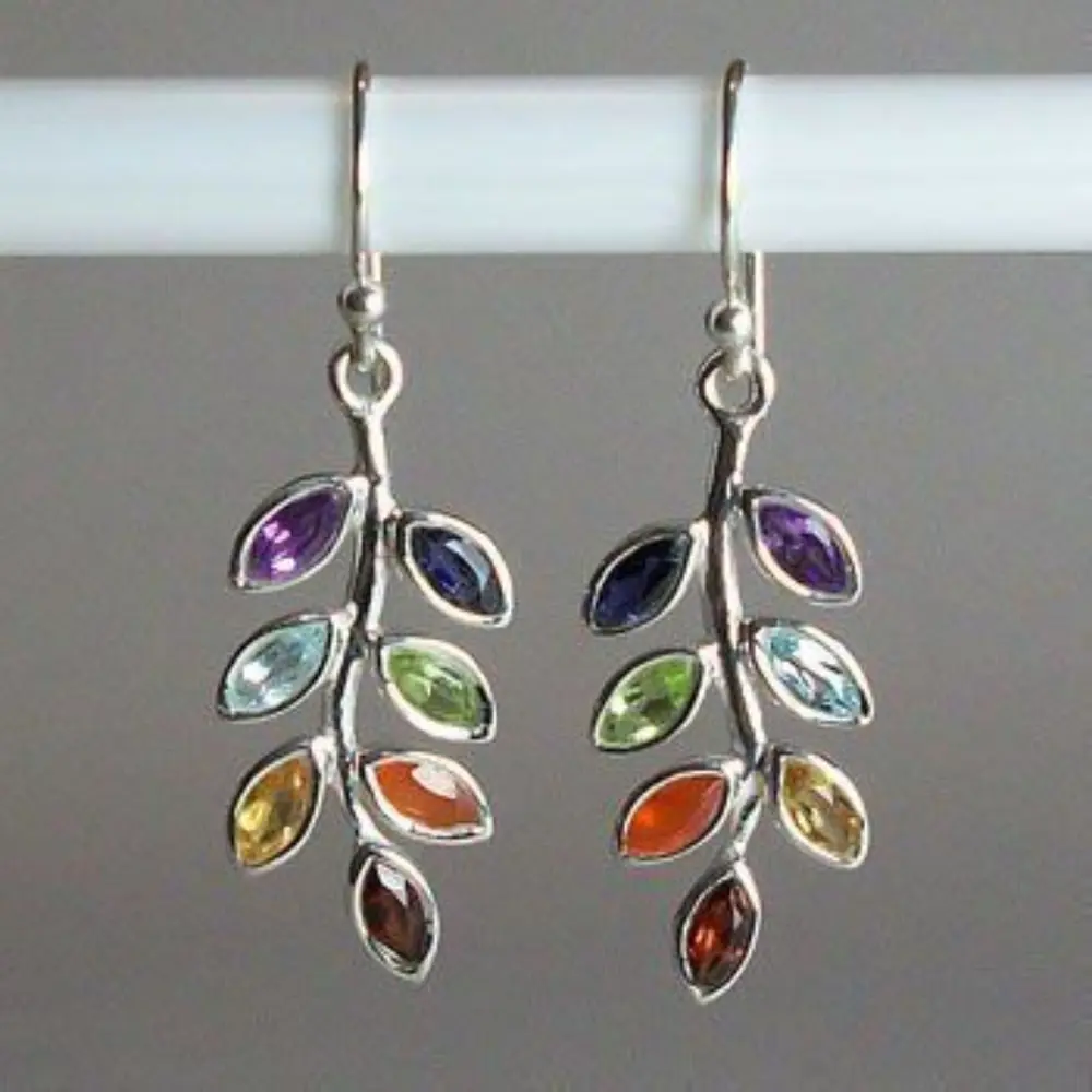 Leaf Shape Alloy Earrings, image 3