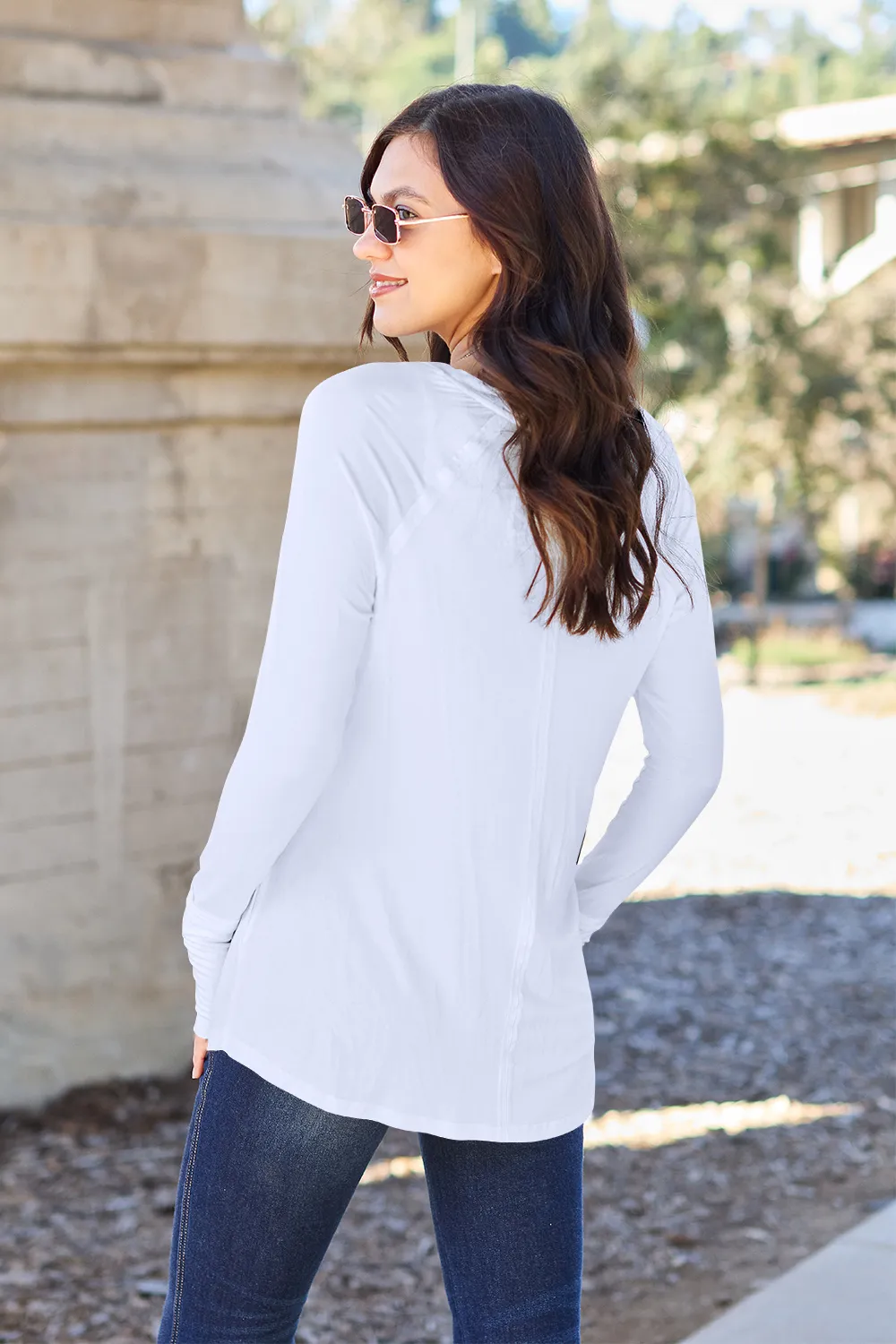 Full Size Round Neck Long Sleeve T-Shirt, image 18