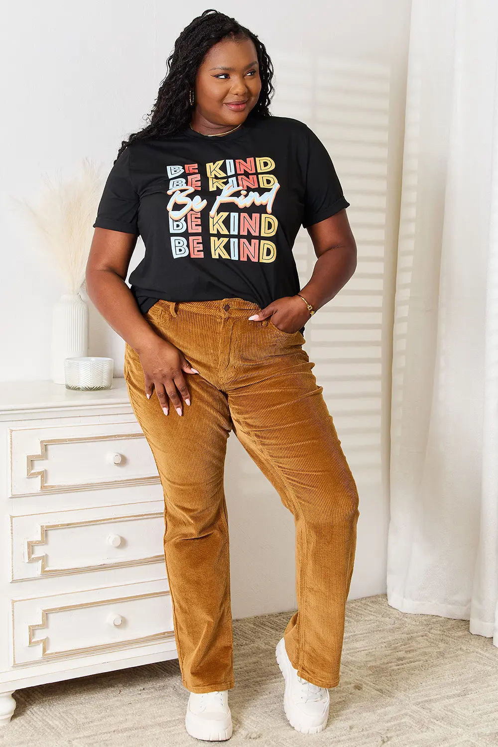 BE KIND Graphic Round Neck T-Shirt, image 7