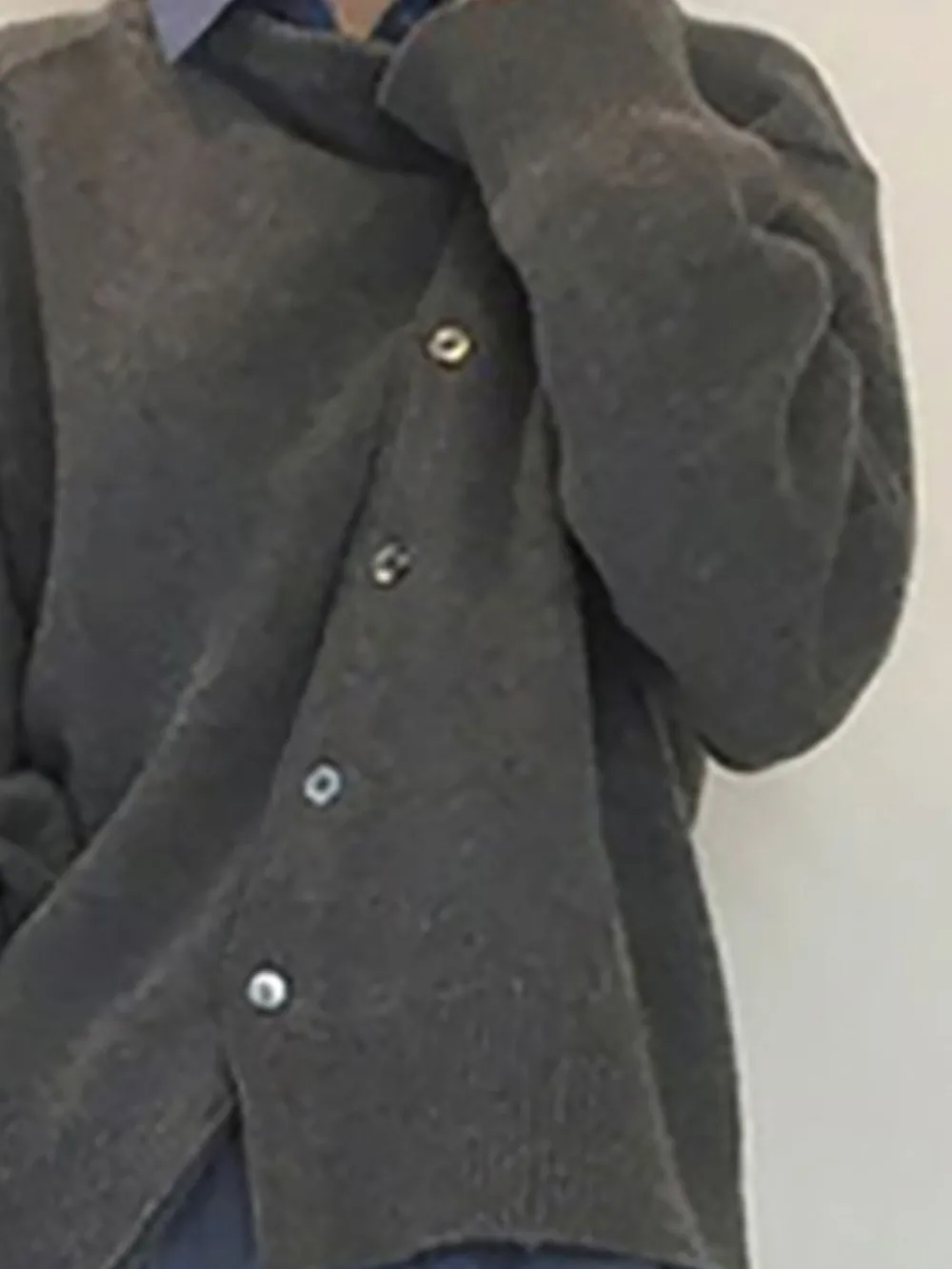 Dropped Shoulder Buttoned Cardigan, image 14