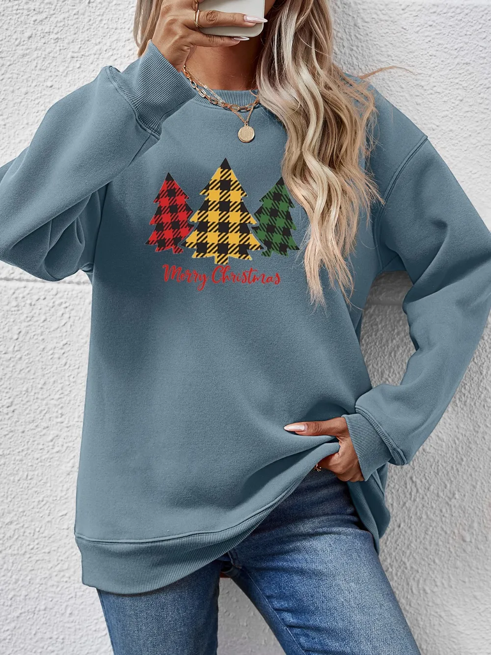 MERRY CHRISTMAS Dropped Shoulder Sweatshirt, image 14