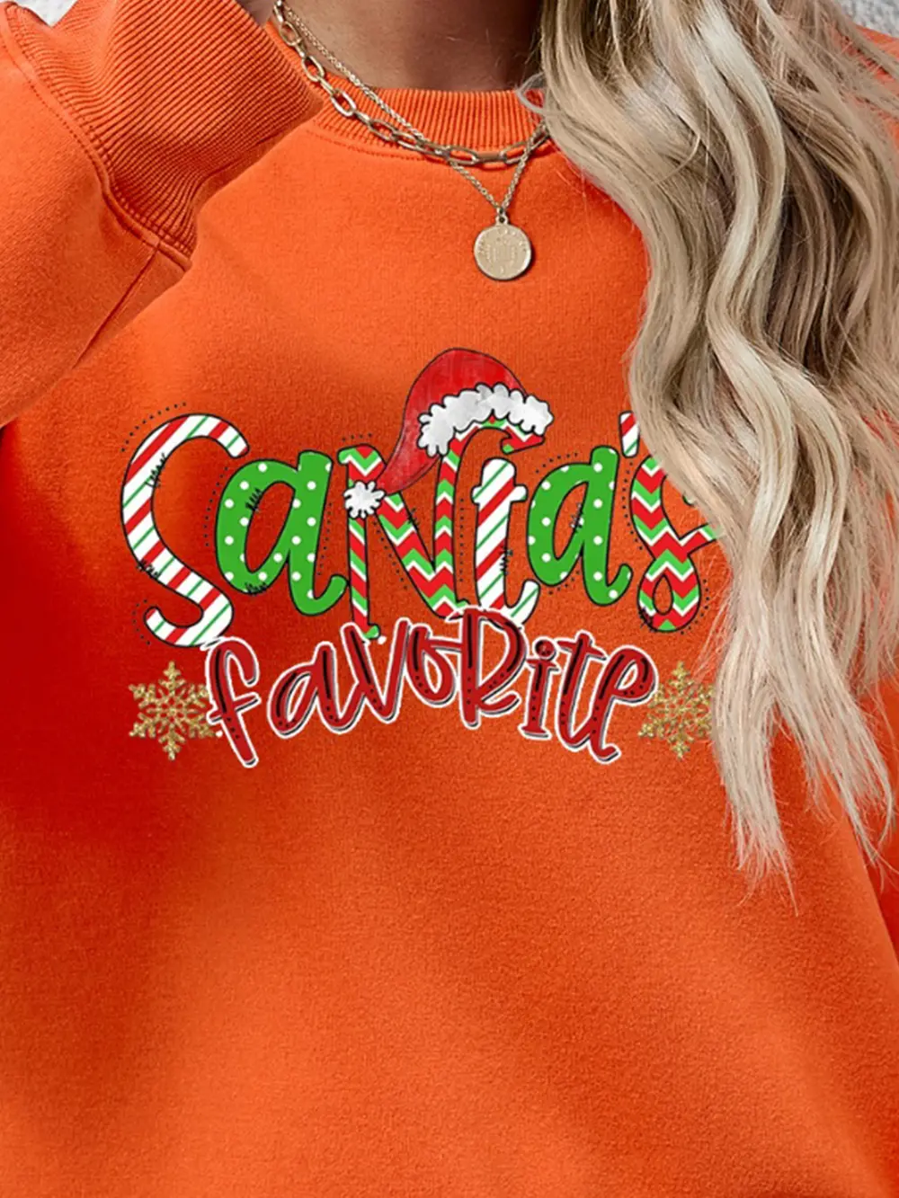 Letter Graphic Round Neck Long Sleeve Sweatshirt, image 26