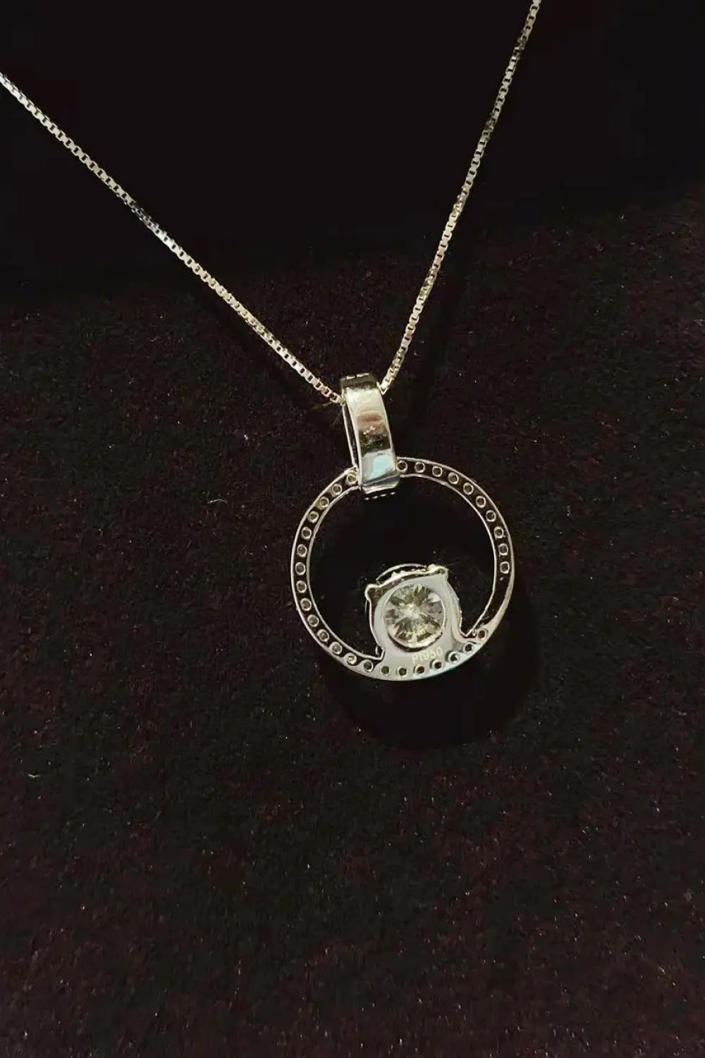 1 Carat Moissanite 925 Sterling Silver Necklace, image 8