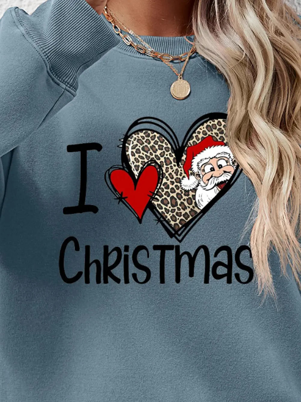 CHRISTMAS Graphic Round Neck Sweatshirt, image 12