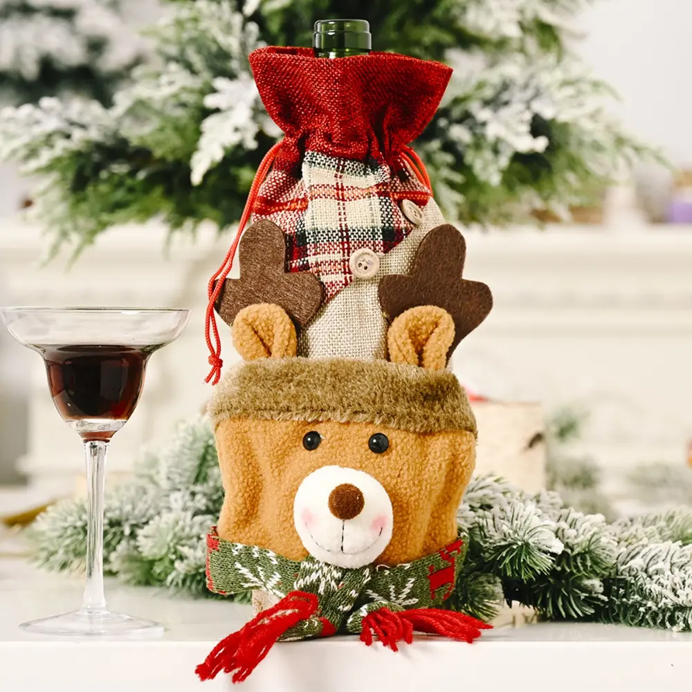 Christmas Wine Bottle Cover, image 4
