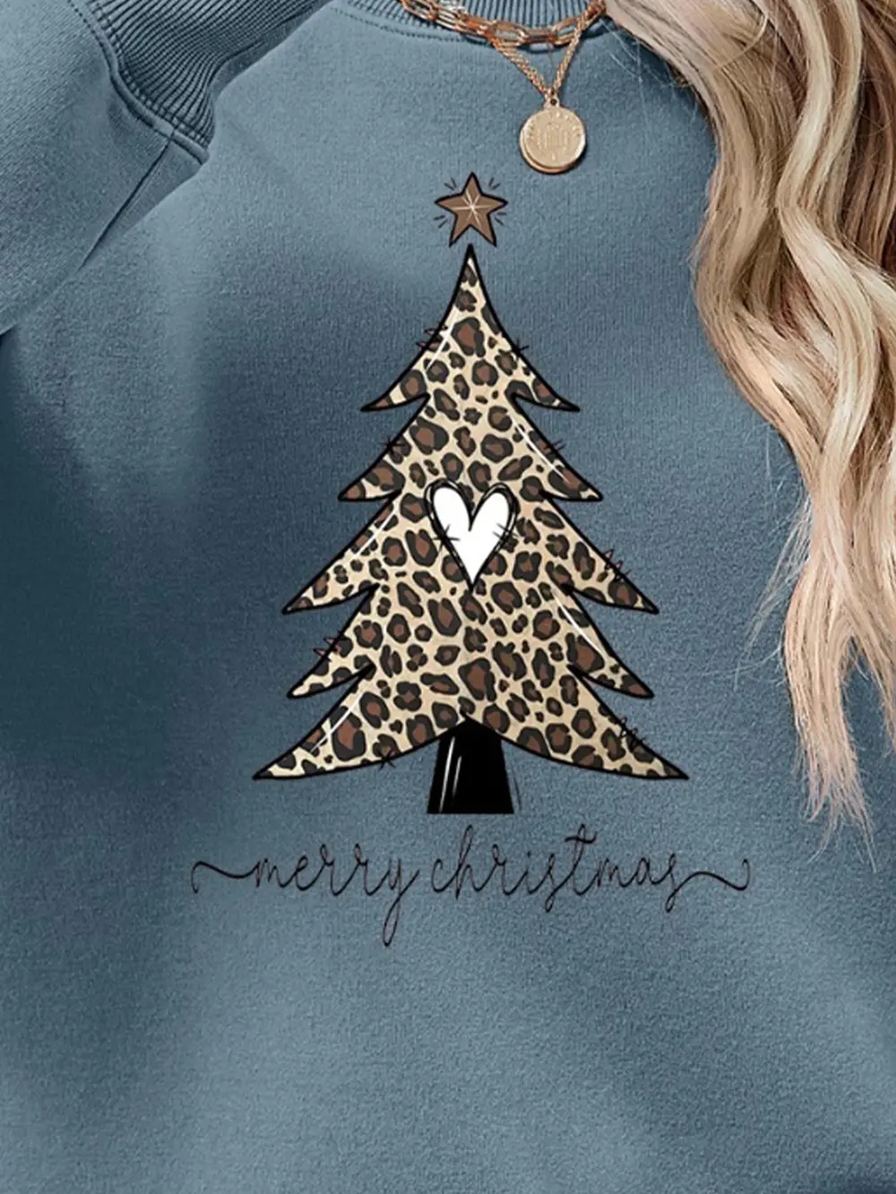 Christmas Tree Graphic Long Sleeve Sweatshirt, image 8