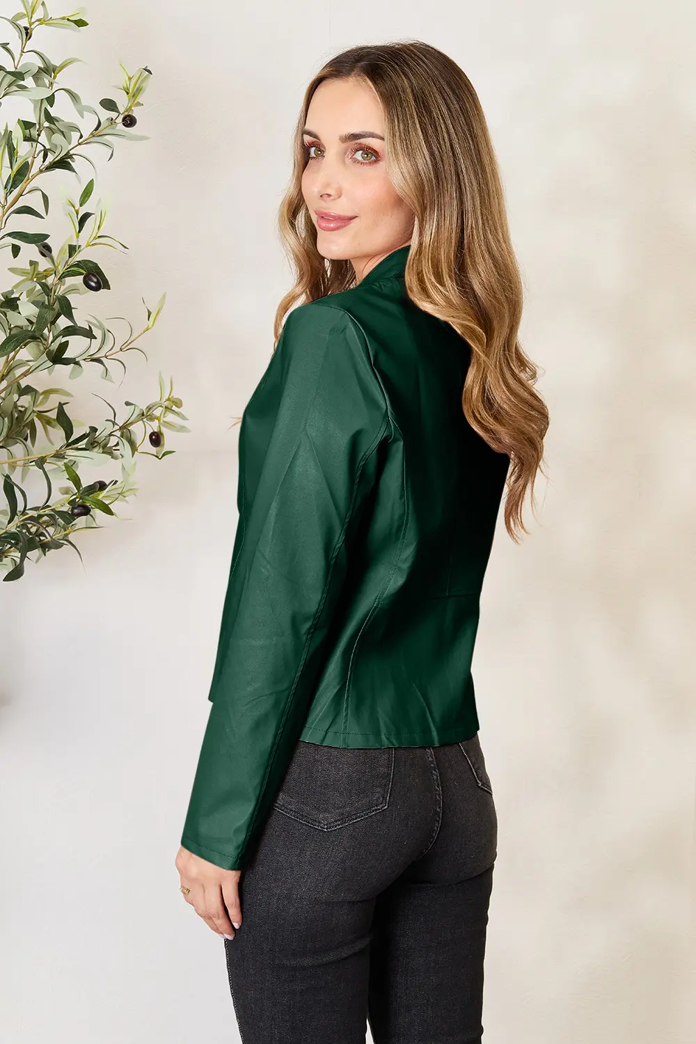 Mock Neck Zip Up Jacket, image 32