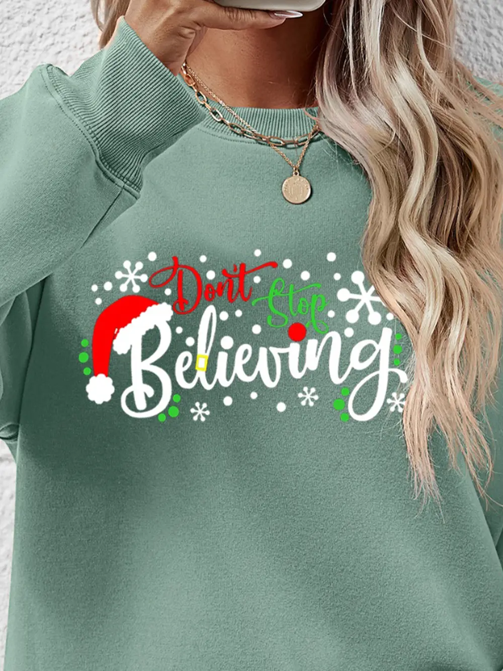 Letter Graphic Long Sleeve Sweatshirt, image 18